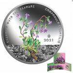 Grécia 5€ Campanula Saxatilios Prata proof